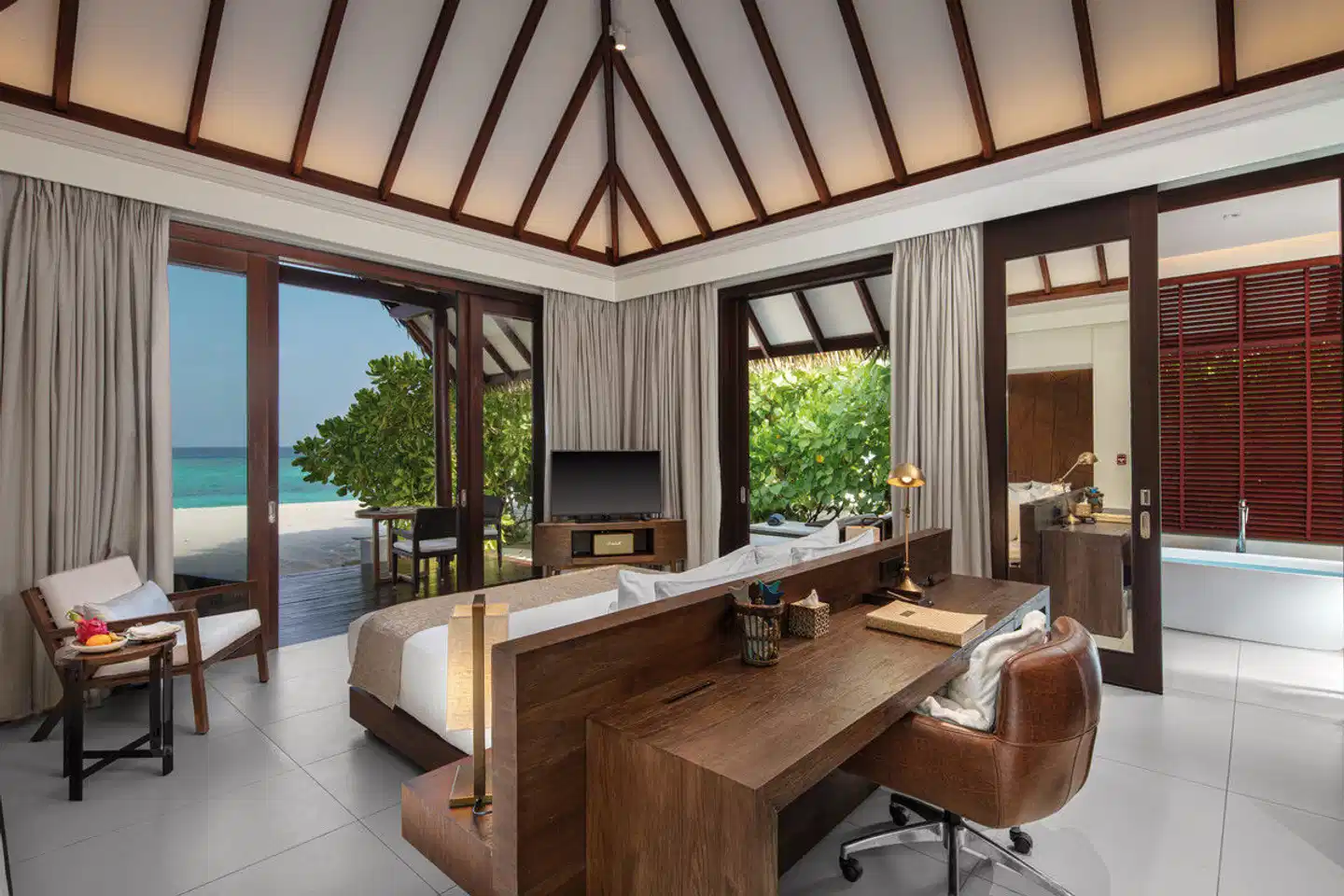 Heritance Aarah Maldives - luxuoso, móveis modernos no resort de luxo nas Ilhas Maldivas