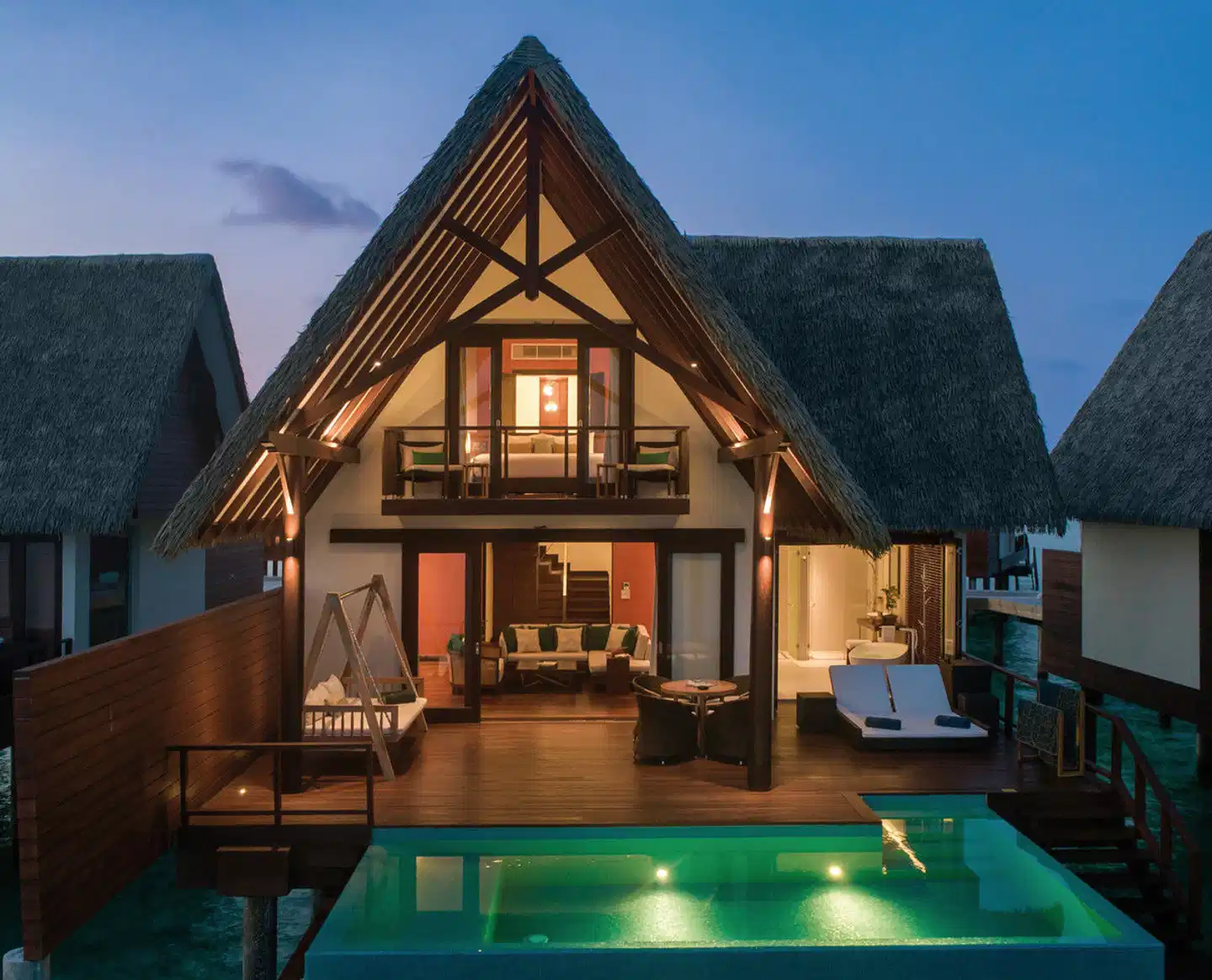 Heritance Aarah Maldives - luxuoso, piscina infinita no resort de luxo nas Ilhas Maldivas