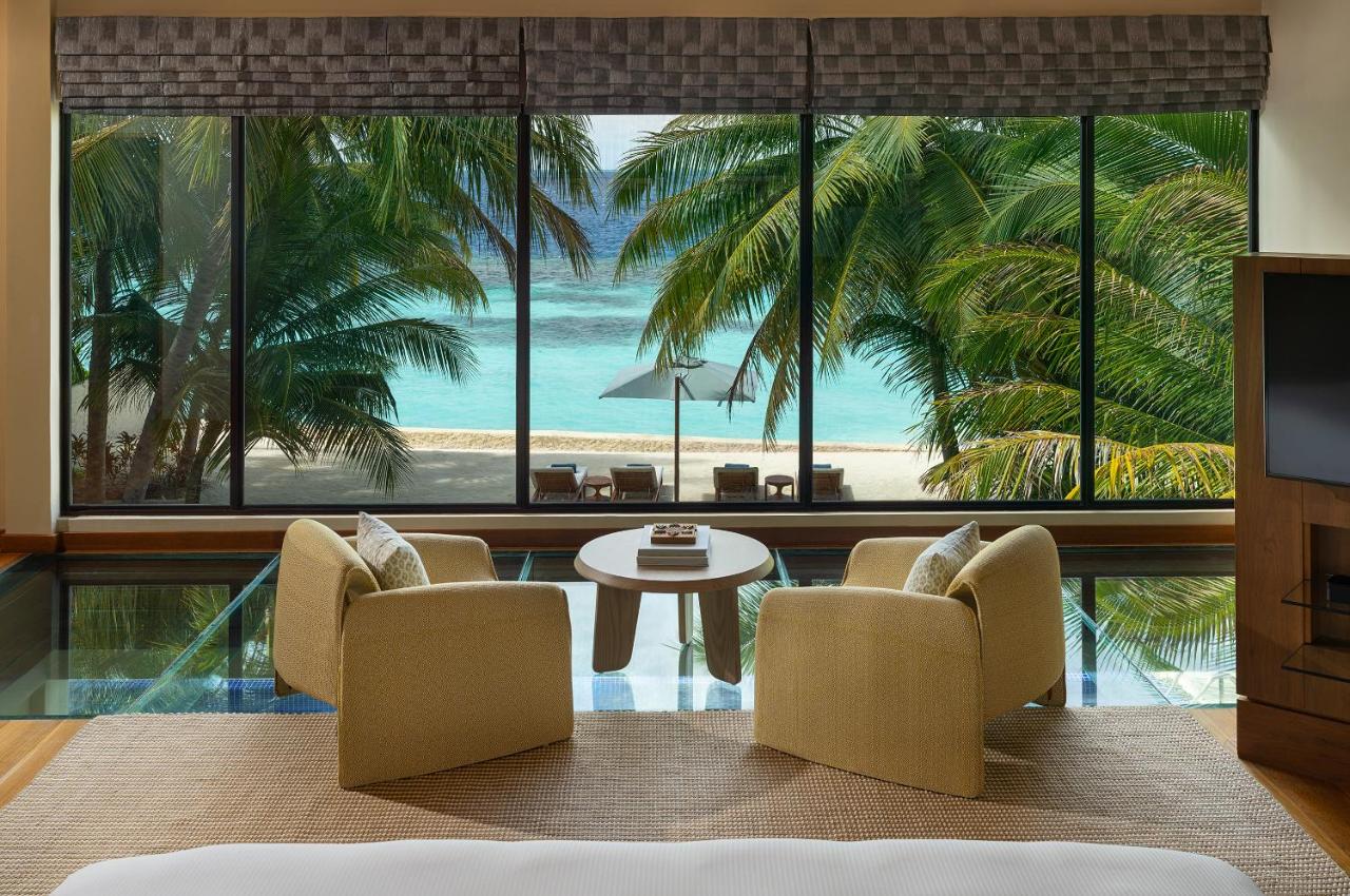 Huvafen Fushi - luxuoso, decoração moderna no resort de luxo nas Ilhas Maldivas