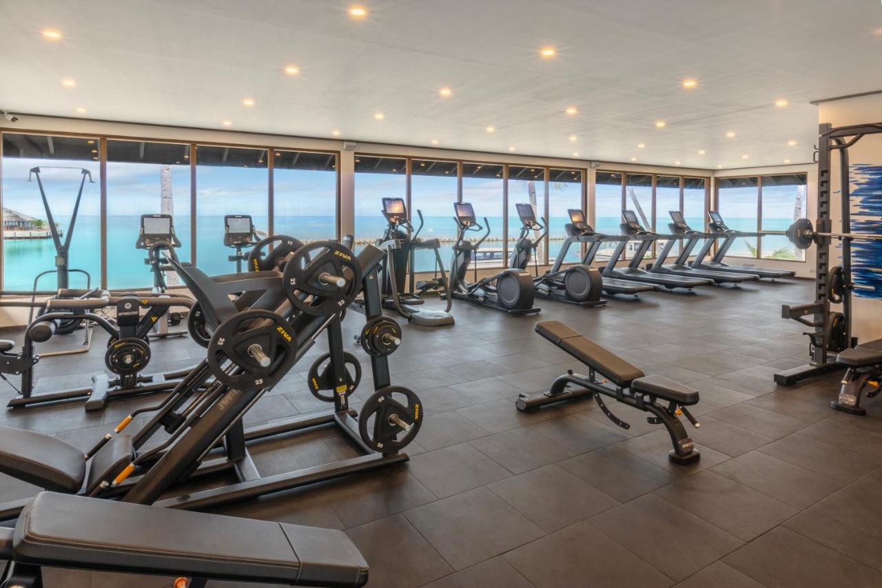 Jawakara Islands Maldives - centro de fitness, vista para o mar no resort de luxo nas Ilhas Maldivas