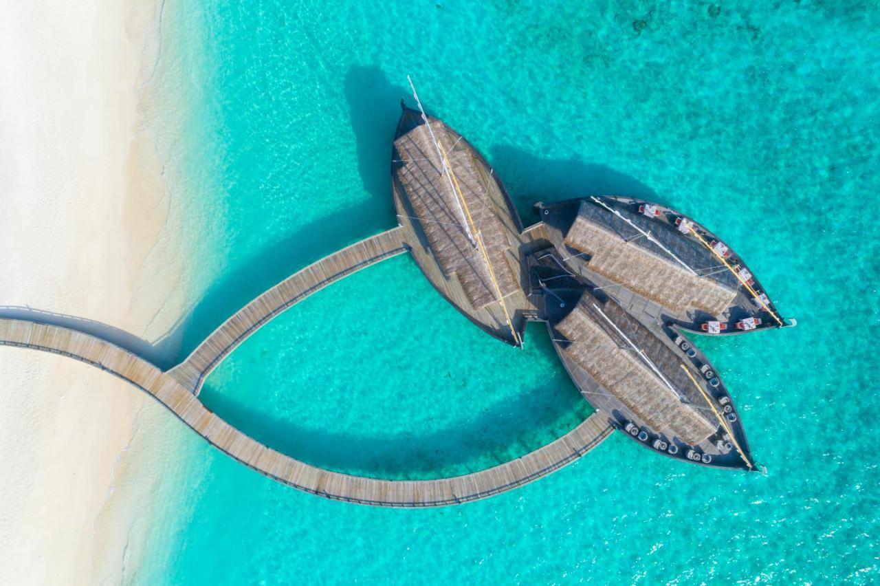 Milaidhoo Island Maldives - vista aérea, luxuoso no resort de luxo nas Ilhas Maldivas