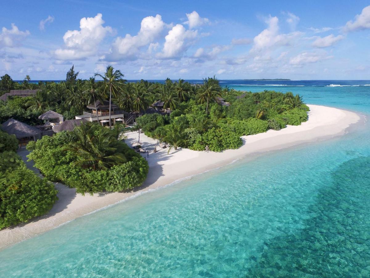 Six Senses Laamu - ilha privada, águas turquesa no resort de luxo nas Ilhas Maldivas