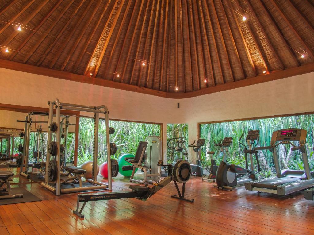 Soneva Fushi - academia, equipamentos de fitness no resort de luxo nas Ilhas Maldivas