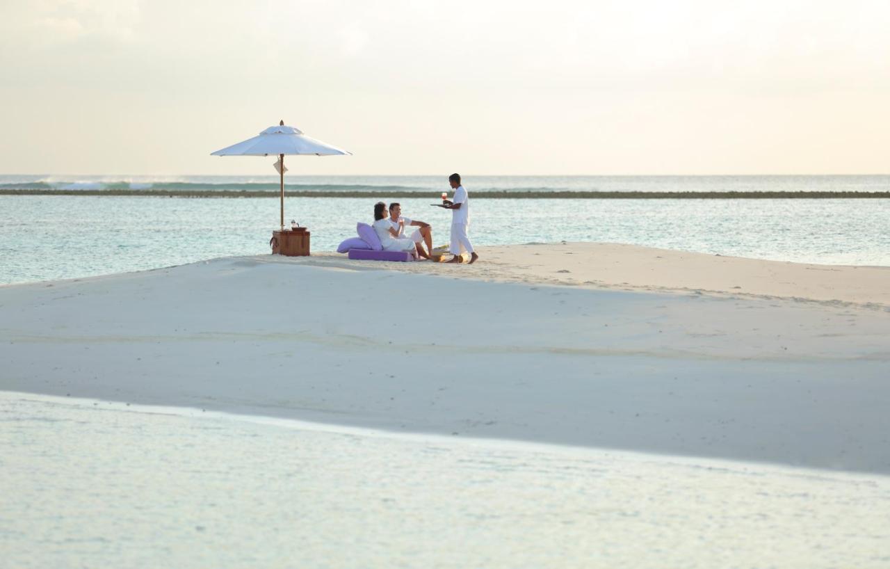 Soneva Jani - banco de areia privativo, descanso de luxo no resort de luxo nas Ilhas Maldivas