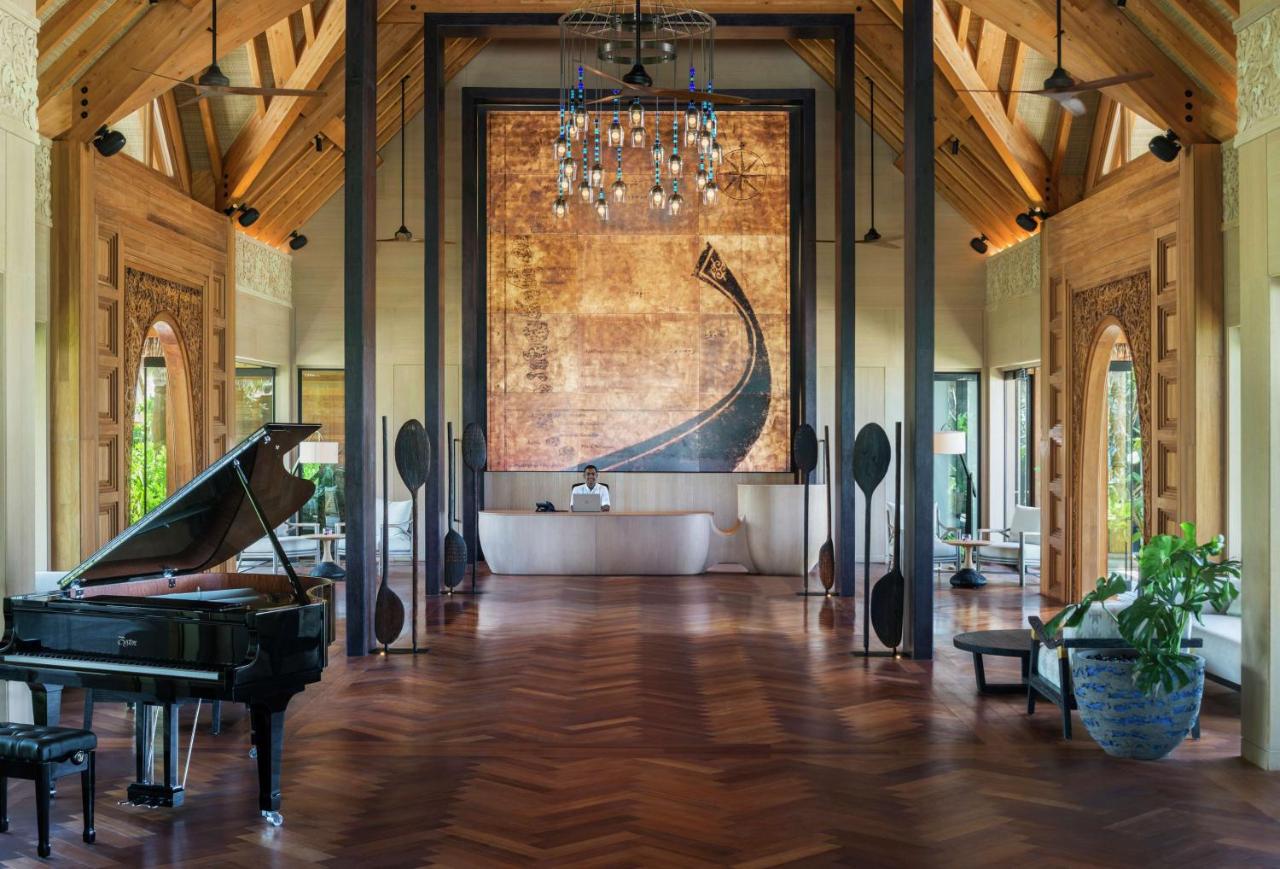 Waldorf Astoria Maldives Ithaafushi - luxuoso, lobby no resort de luxo nas Ilhas Maldivas